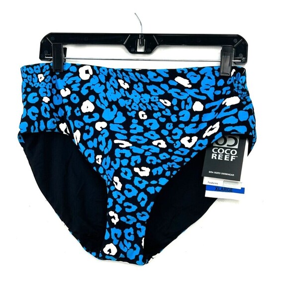 New Coco Reef Antibes Verso High Waist Reversible Bikini Bottoms Size XL 1052H3 - Picture 4 of 8